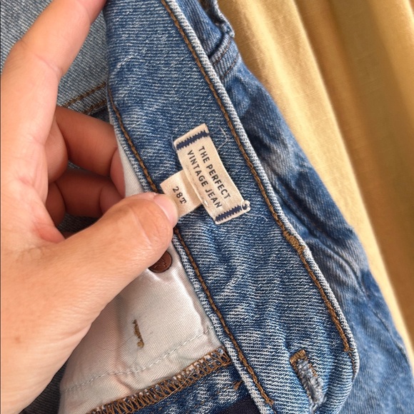 Madewell Classic Blue Denim Pants - Picture 2 of 6